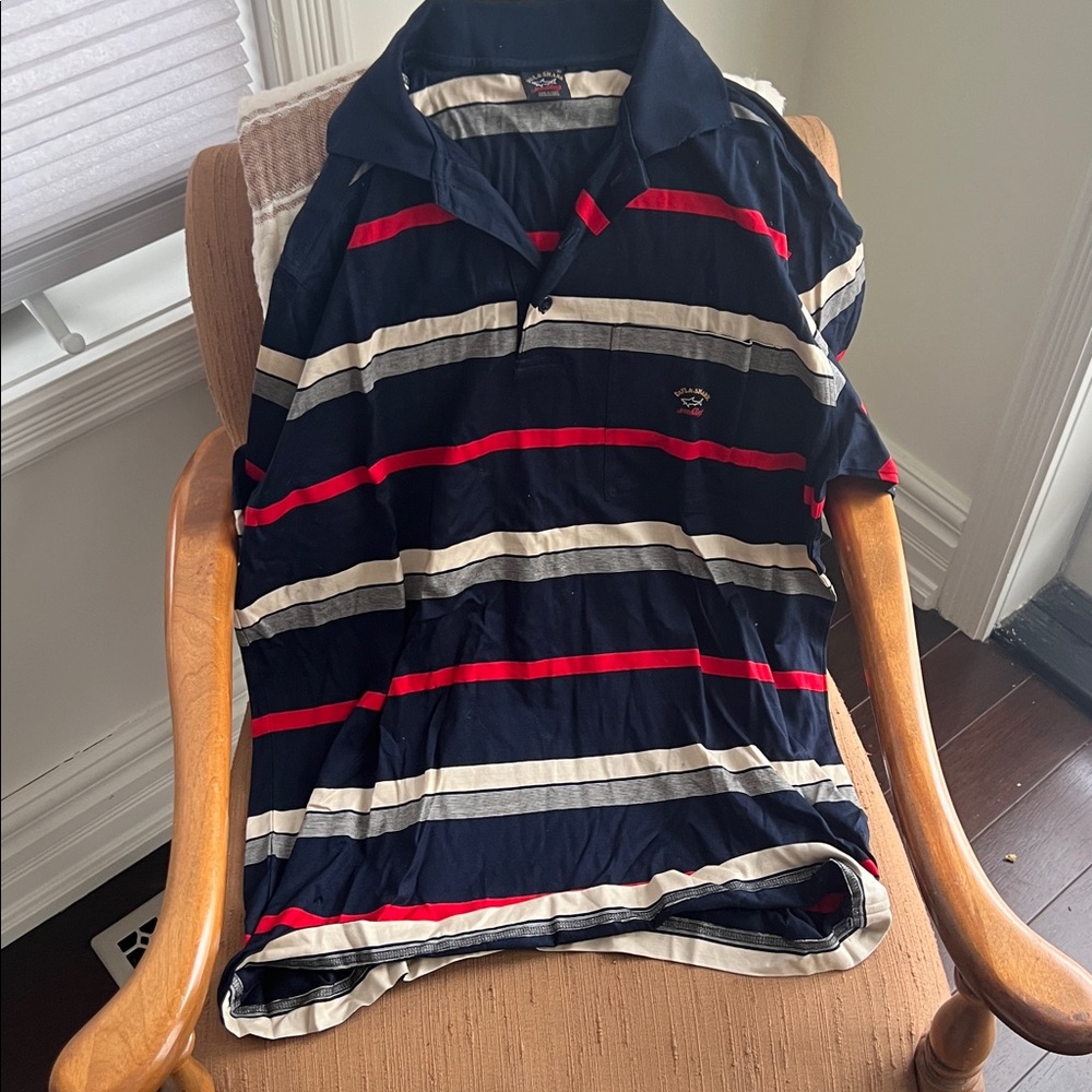Paul & Shark Navy and Red Polo